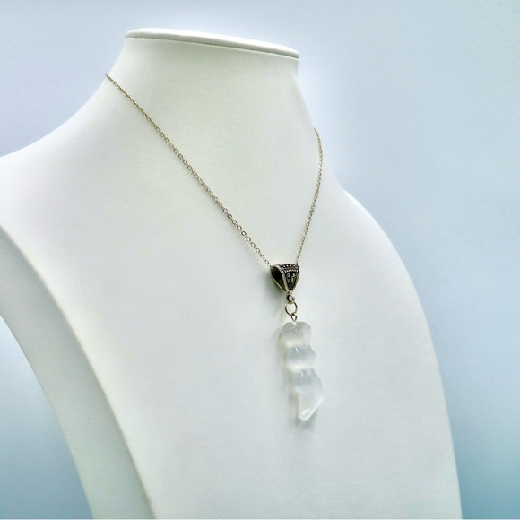 Vintage HAND CARVED SELENTINE LIGHTENING BOLT (S925) - Picture 2 of 4